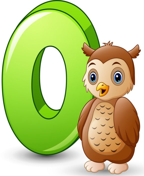 Letter o is for owl cartoon alphabet Royalty Free Vector